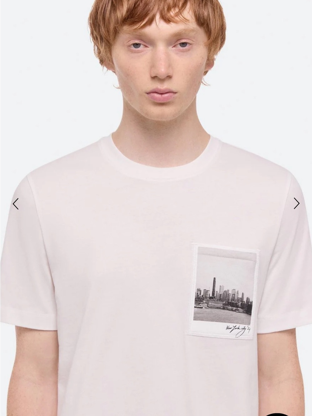 Helmut Lang Skyline Postcard T-Shirt New York NYC Skyline Size XL